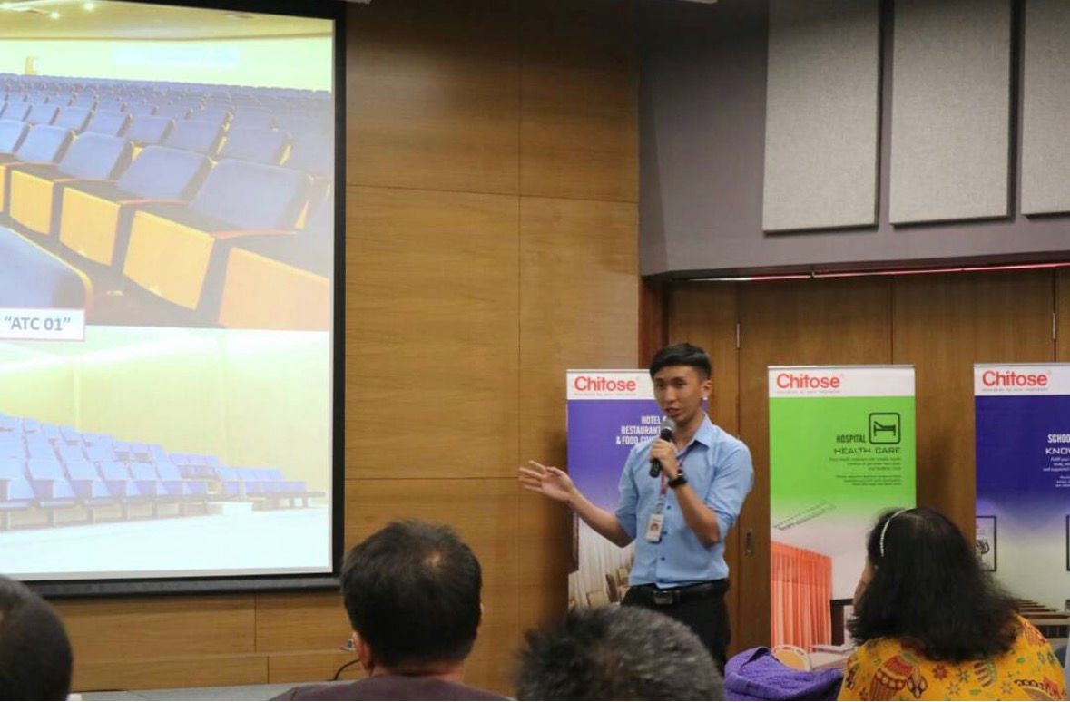 Felix presenting at PT Chitose International