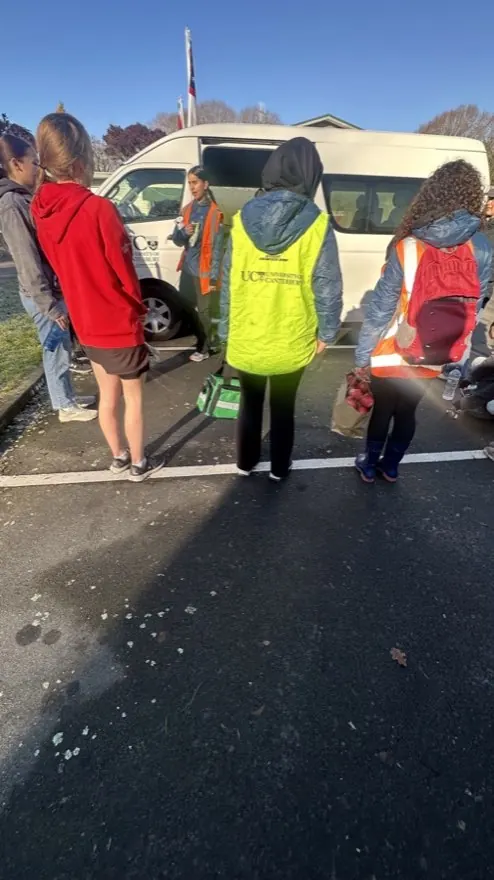 Student Volunteer Army garden cleanup